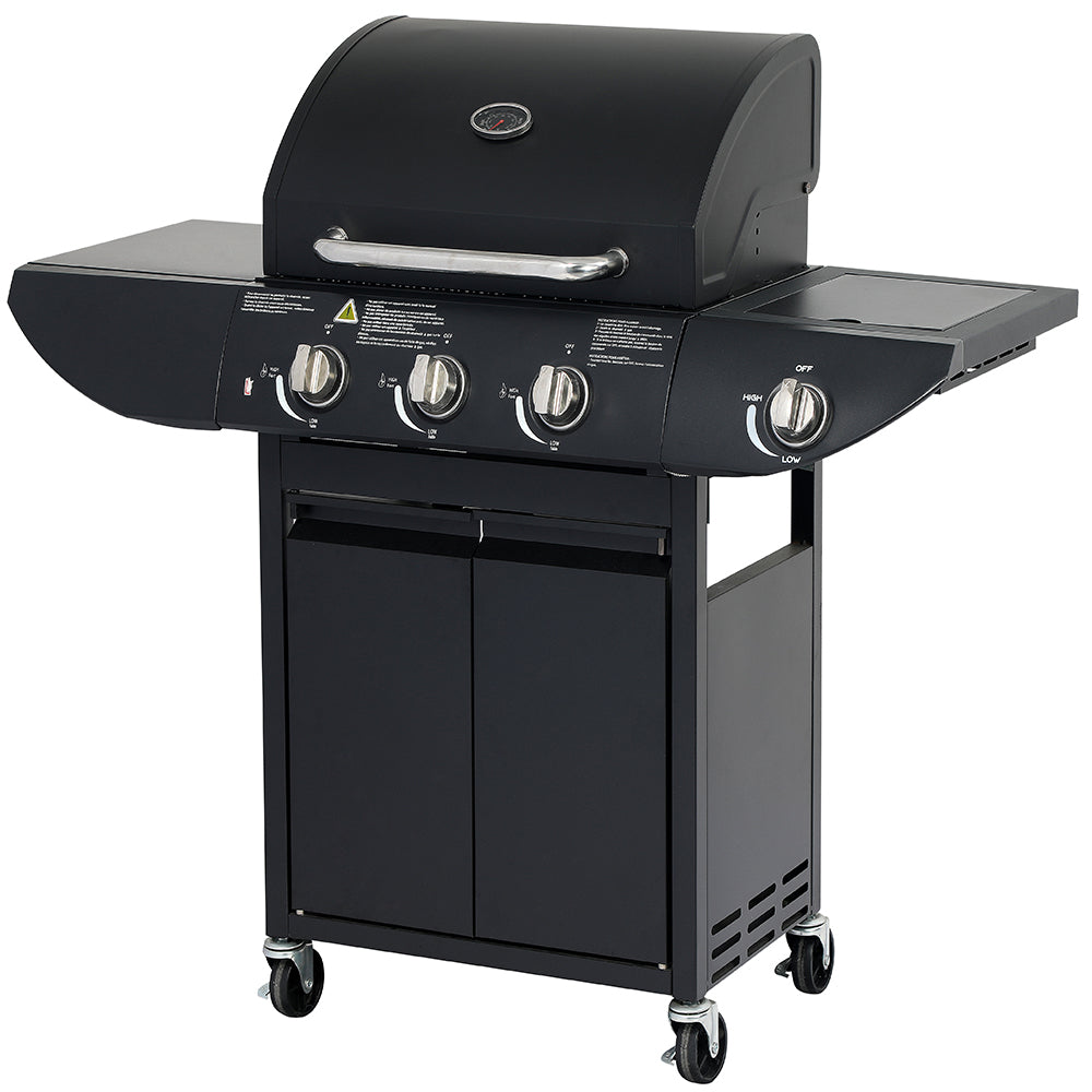 Grill Gazowy Texas Black ruszt 3+1