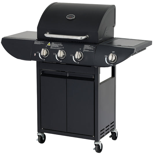 Grill Gazowy Texas Black ruszt 3+1